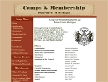 Tablet Screenshot of camp22.suvcwmi.org